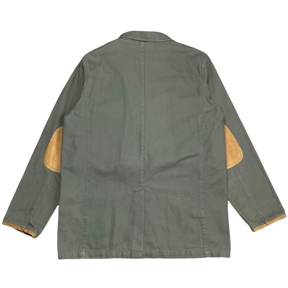 Vintage ORVIS Safari Jacket Hunting Coat SAGE GREEN Elbow Patch Men’s 42 TALL - Picture 3 of 10